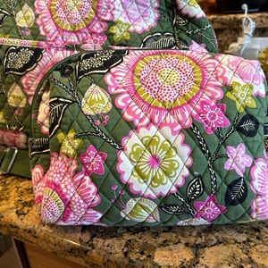 Vera Bradley Retired Pattern weekend bag and Coametic Bag